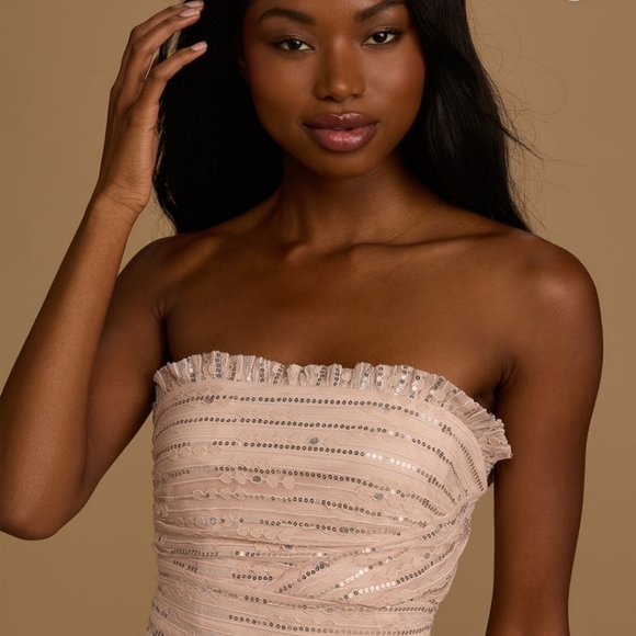 NWT Lulus Sequin Mini Dress - Picture 2 of 3